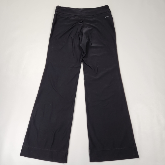 Nike Black Flared Yoga Pants Dri-FIT Athletic Wear - Picture 4 of 10